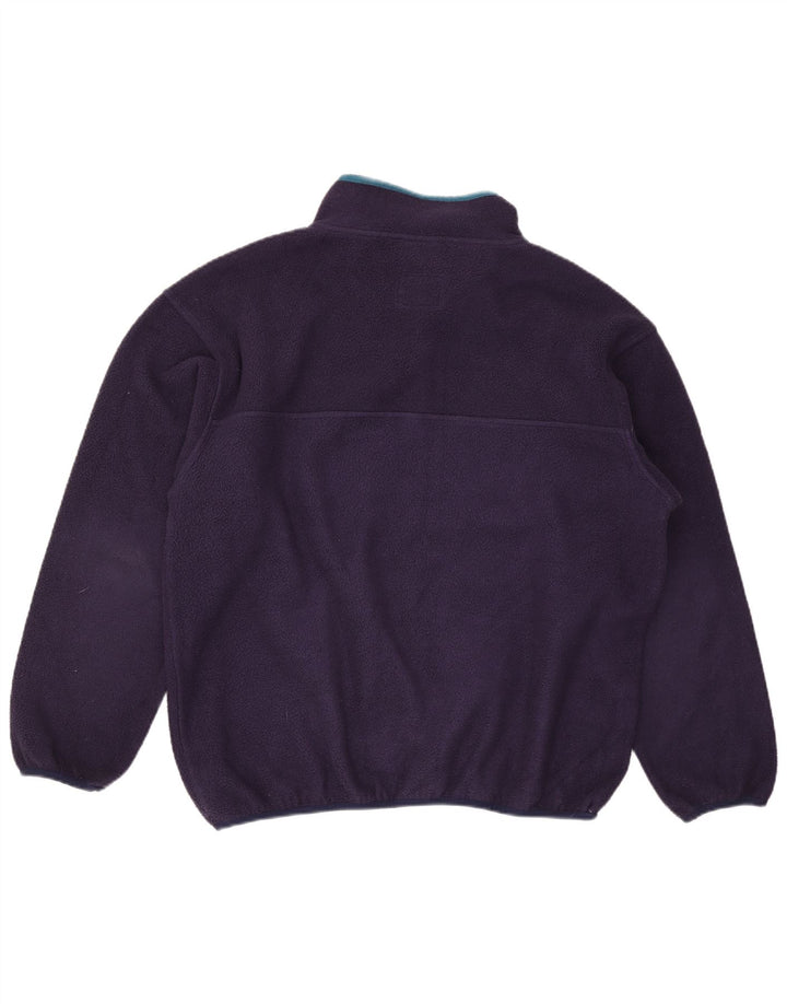 Murphy & Nye Pull polaire à col boutonné pour homme 2XL Bleu marine