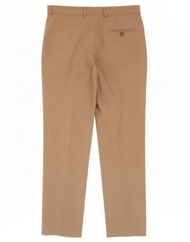 Marks & Spencer Pantalon de costume coupe classique pour homme W32 L31 Beige Polyester