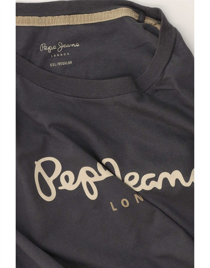 PEPE Jeans T-shirt graphique régulier pour hommes 2XL Gris