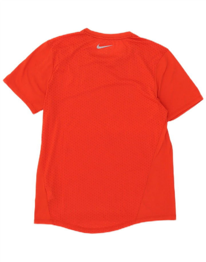 Nike Hommes Dri Fit T-Shirt Haut Petit Rouge Polyester