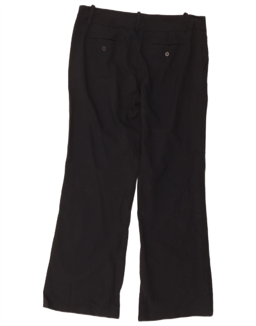Zara Pantalon Chino Bootcut Femme EU 40 Moyen W30 L28 Noir Polyester