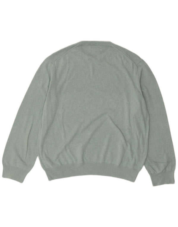 MARKS & SPENCER Pull à col rond pour homme en coton vert 2XL