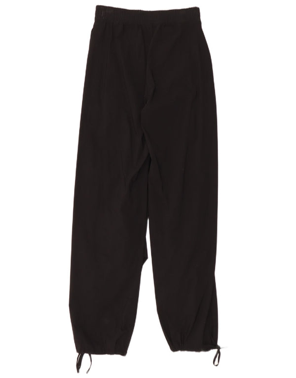 Zara Pantalon de jogging coupe ample pour femme Petit W26 L32 Noir Viscose