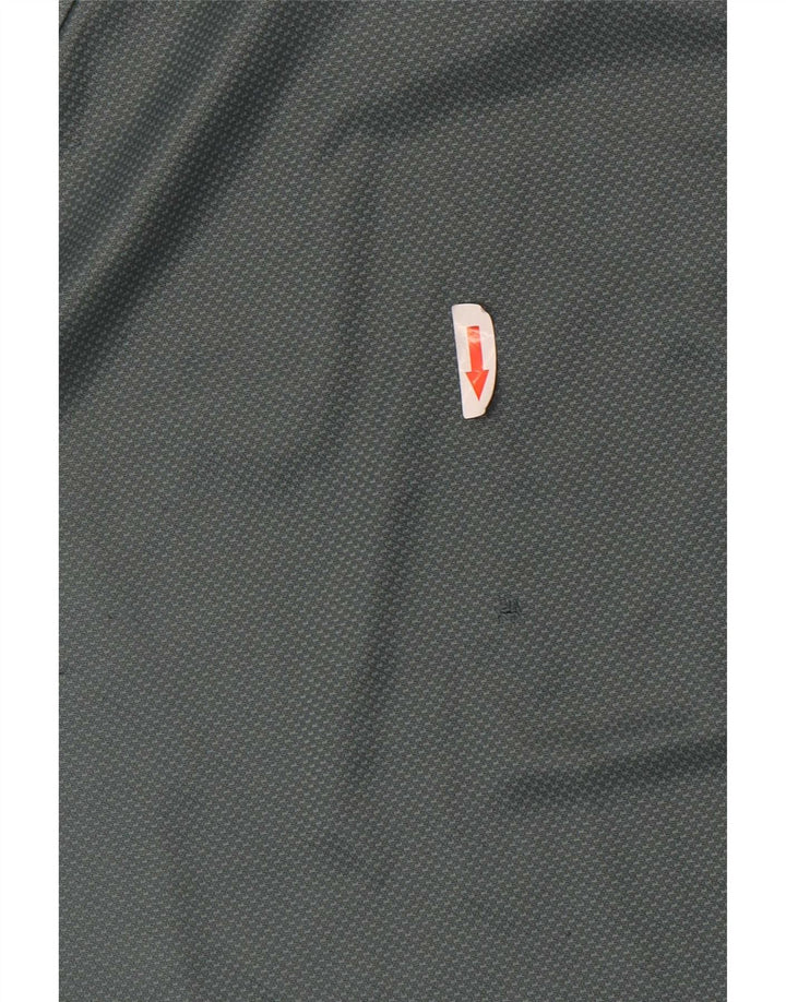 Nike T-shirt pour homme en polyester color block vert moyen