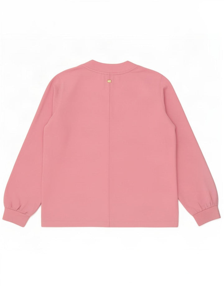Joop Femme Top Oversize Manches Longues EU 38 Rose Moyen Coton