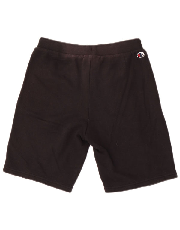 Champion Short de Sport Graphique Garçon 13-14 Ans XL Noir Coton