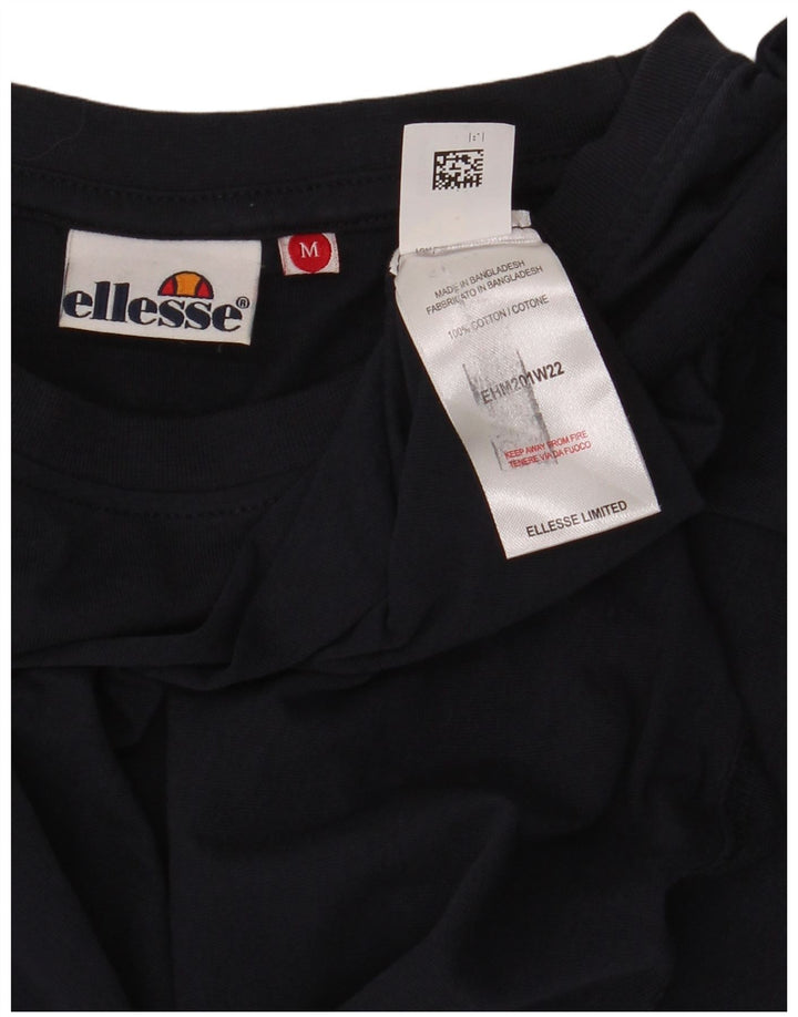 Ellesse Homme Top Manches Longues Bleu Marine Moyen Coton