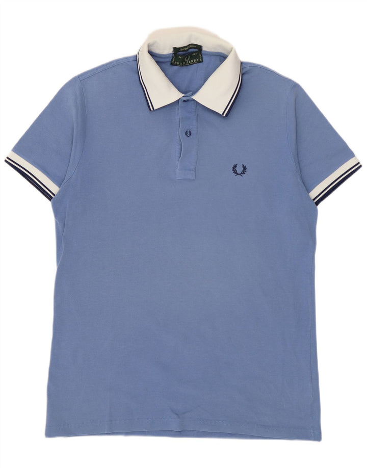 Fred Perry Polo Homme Bleu Moyen Colourblock Coton