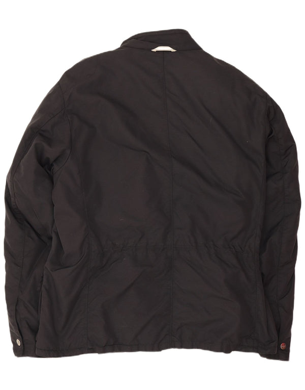 Brema Mens Graphic Utility Jacket IT 56 3XL Black Polyamide