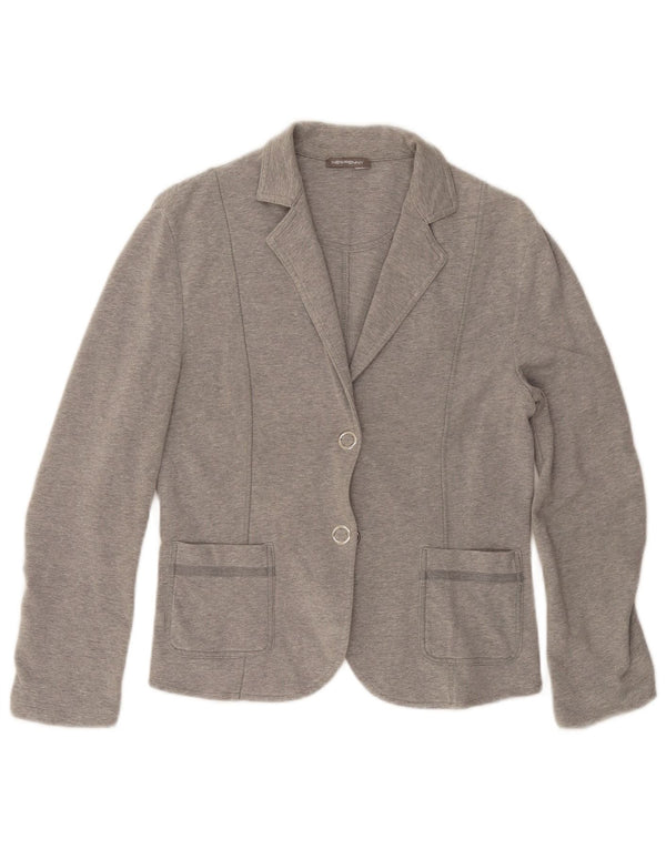 NEW PENNY Veste blazer à 2 boutons pour femme UK 10 Small Gris