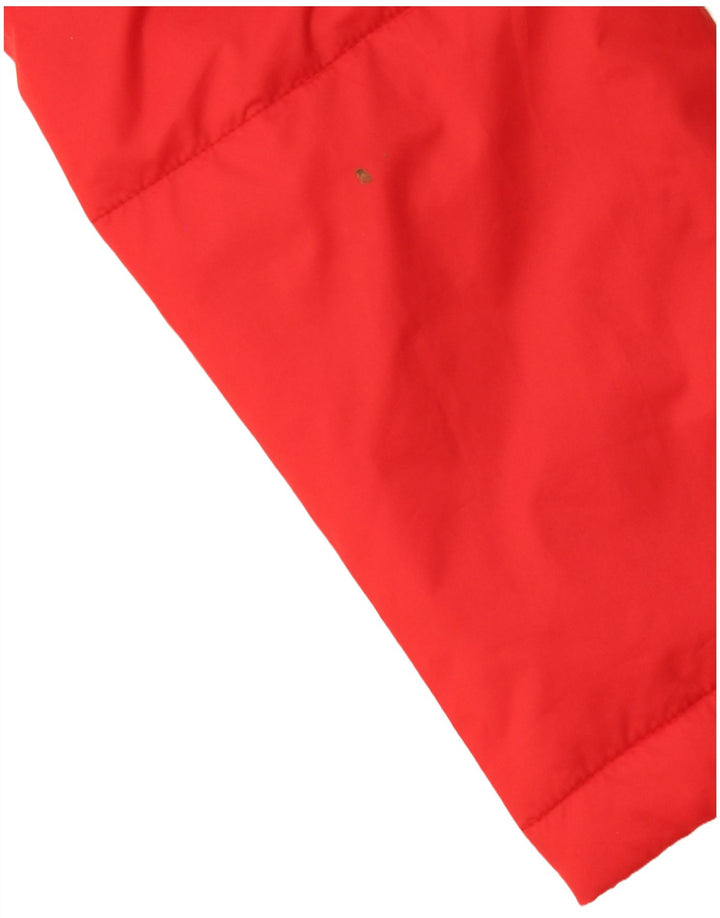 Adidas Veste matelassée surdimensionnée pour femme UK 10 Petit Rouge Polyester