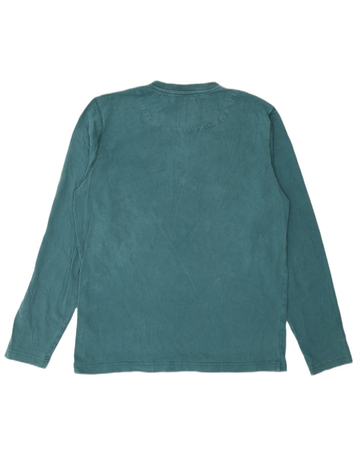 Crew Clothing Haut à manches longues pour homme en coton vert moyen