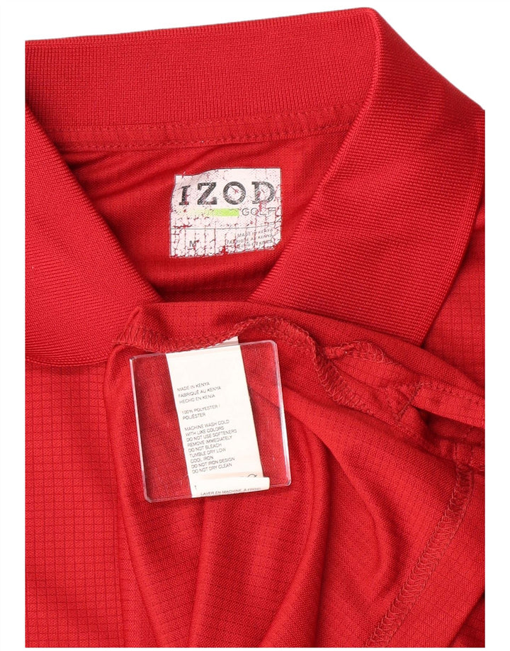 Izod Polo de Golf Homme Rouge Moyen Polyester