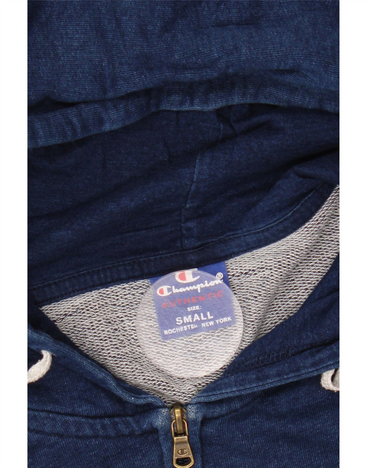 CHAMPION Pull à capuche zippé graphique pour hommes, petit, bleu marine