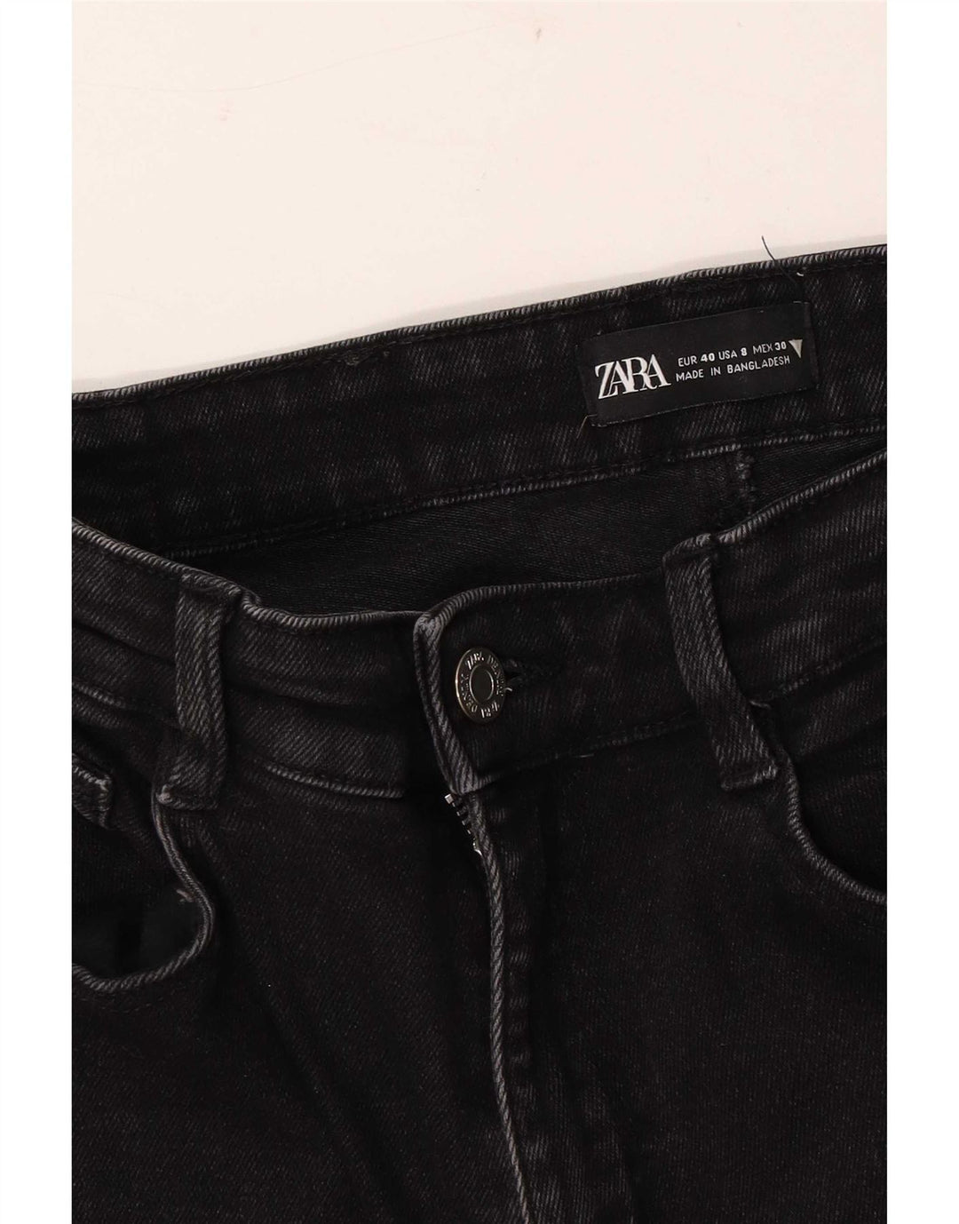 Zara Jean skinny pour femme EU 40 Medium W30 L26 Noir