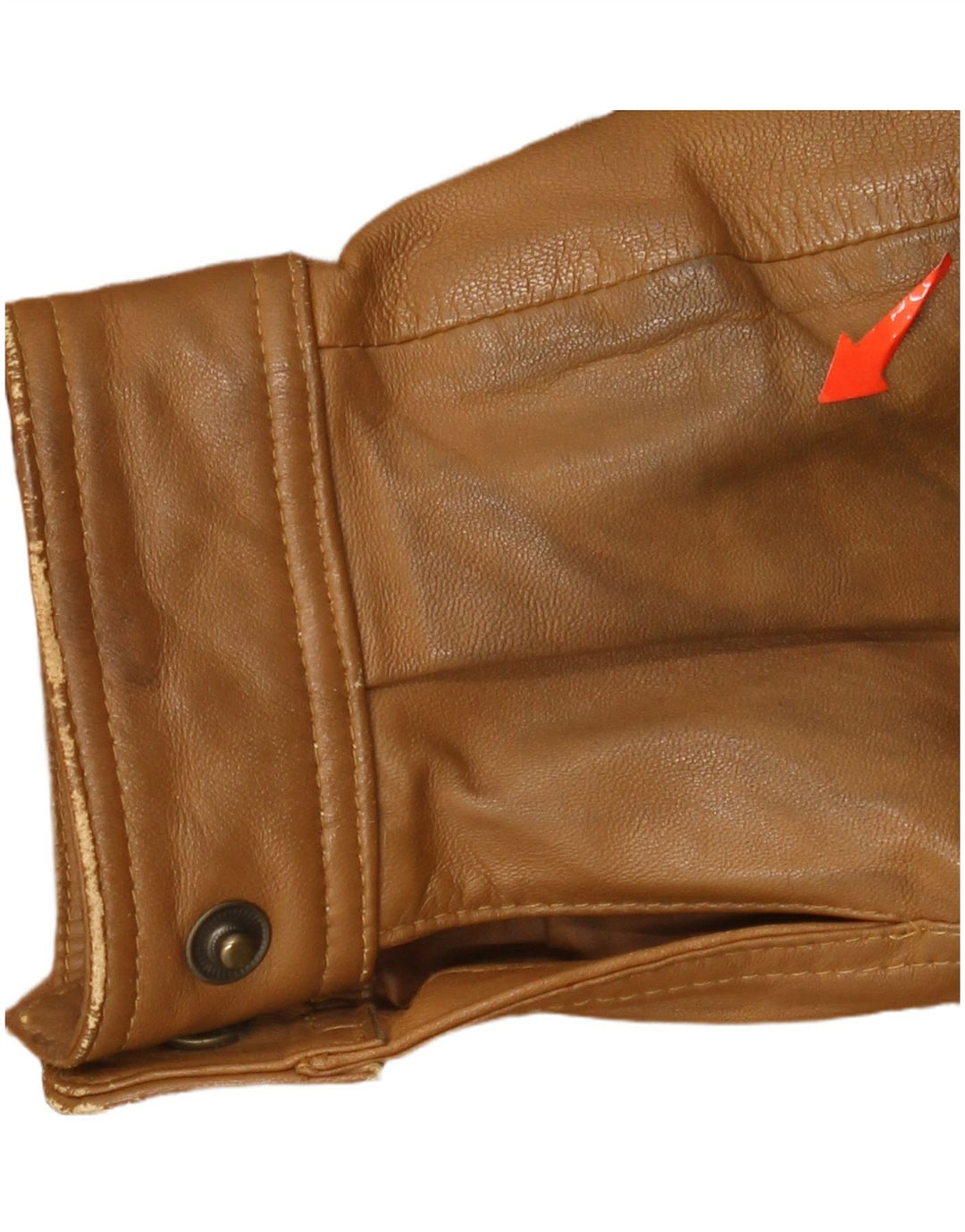 veste en cuir bomber homme vintage EU 50 grand cuir marron