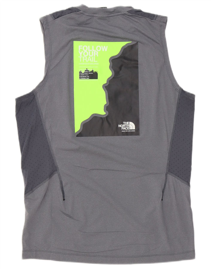 The North Face Débardeur graphique pour hommes Petit gris Polyester Sports