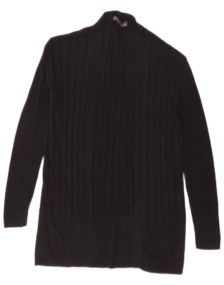 Marks & Spencer Pull cardigan ouvert pour femme UK 10 Petit rayé noir