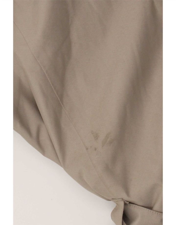 Jack Wolfskin Trench-coat à capuche pour femme UK 8/10 Petit Beige Polyester