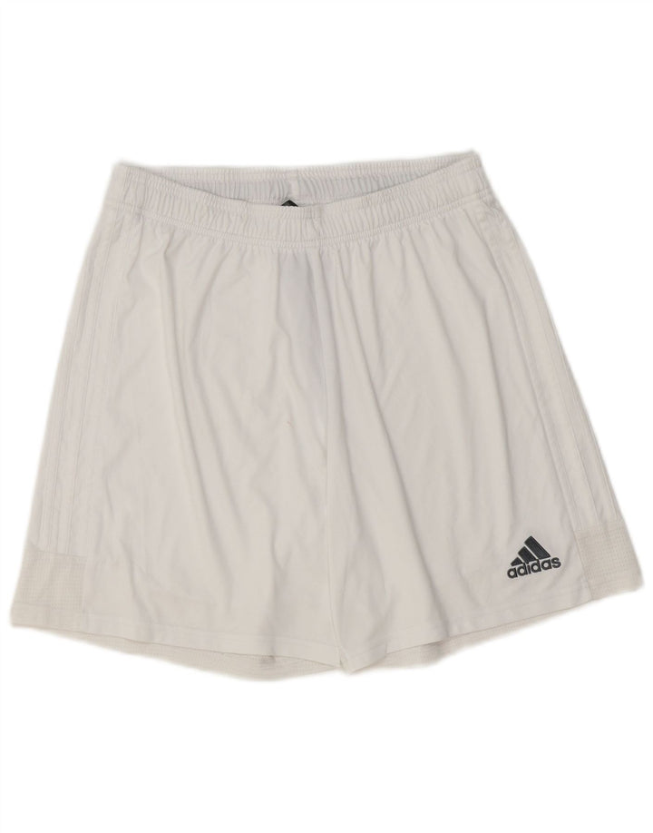 Adidas Short de sport Aeroready pour hommes, grand, blanc, polyester