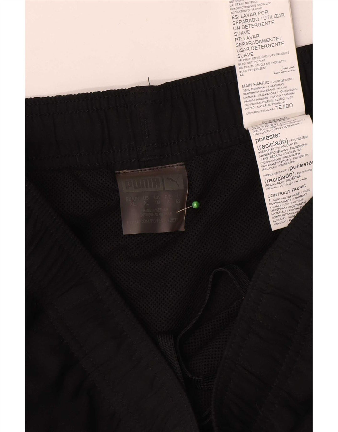 Puma Short de Sport Homme XL Noir Polyester
