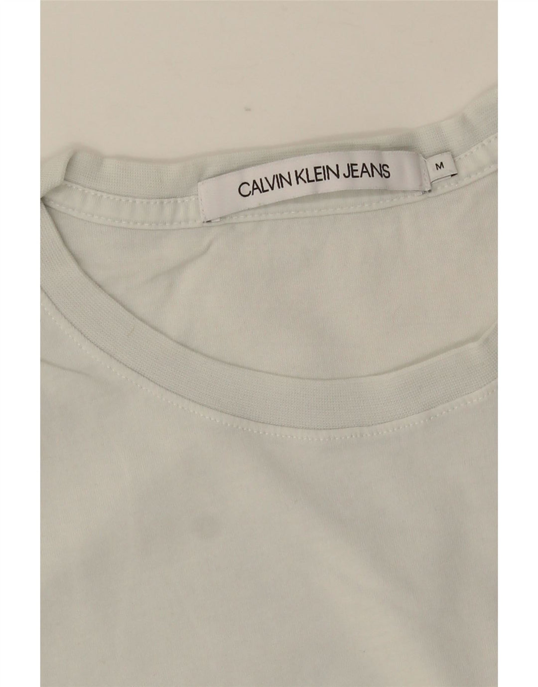 CALVIN KLEIN JEANS T-Shirt Graphique Homme Blanc Moyen