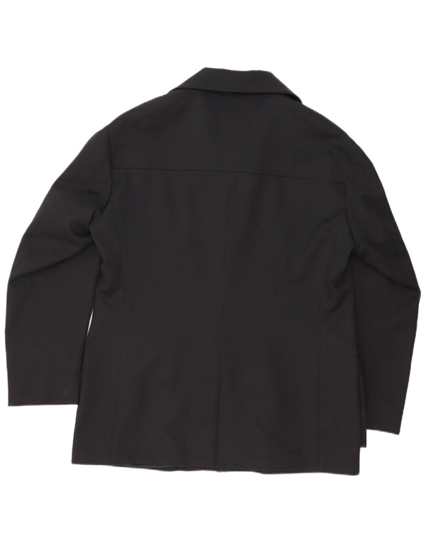 GEORGE MILLER Veste blazer 4 boutons pour homme UK 42 XL Noir Polyester