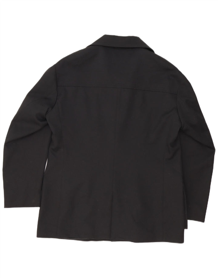 GEORGE MILLER Veste blazer 4 boutons pour homme UK 42 XL Noir Polyester
