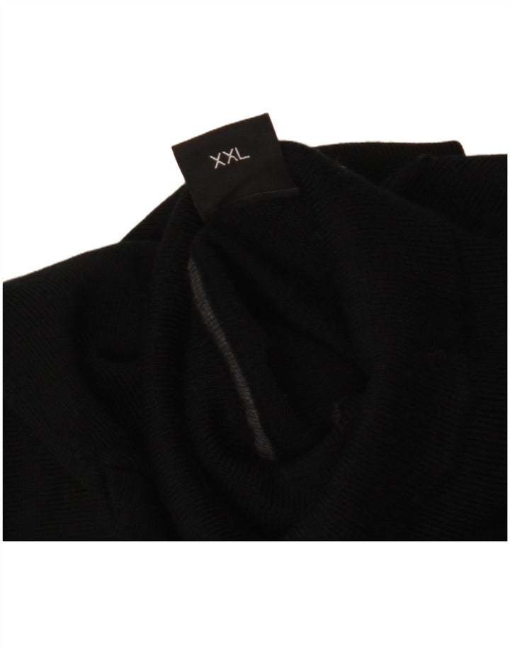 Hugo Boss Pull col roulé pour homme 2XL Laine noire
