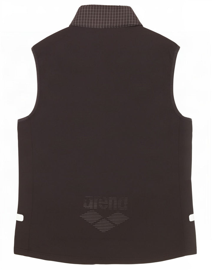 Arena Gilet rembourré graphique pour femme UK 44 Medium Black Check Polyester