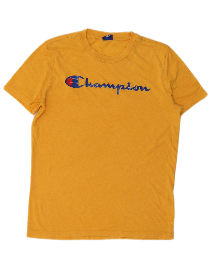 Champion T-Shirt Graphique Homme Petit Jaune