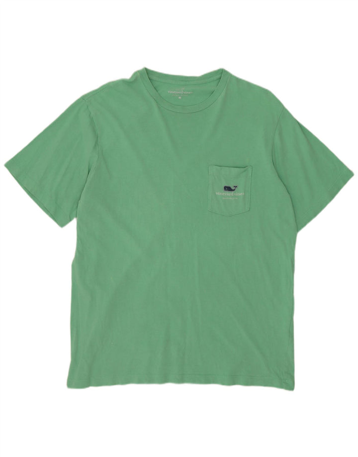 VINEYARD VINES T-Shirt Graphique Homme Coton Turquoise Moyen