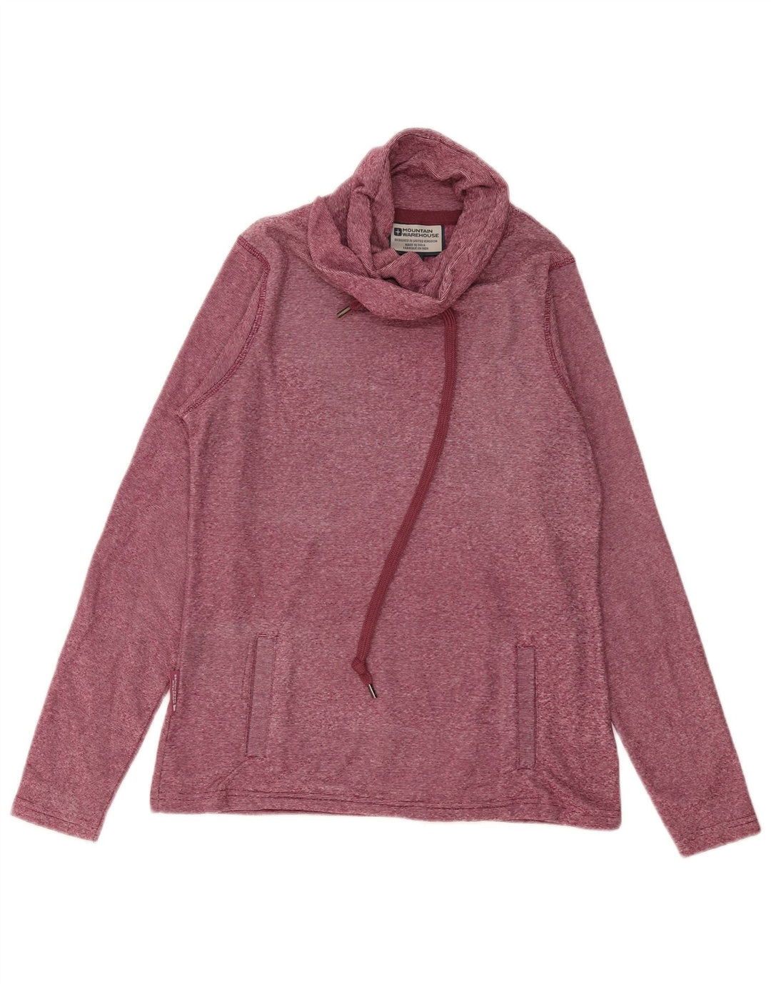 MOUNTAIN WAREHOUSE Sweat-shirt pour femme UK 10 Petit rayé bordeaux