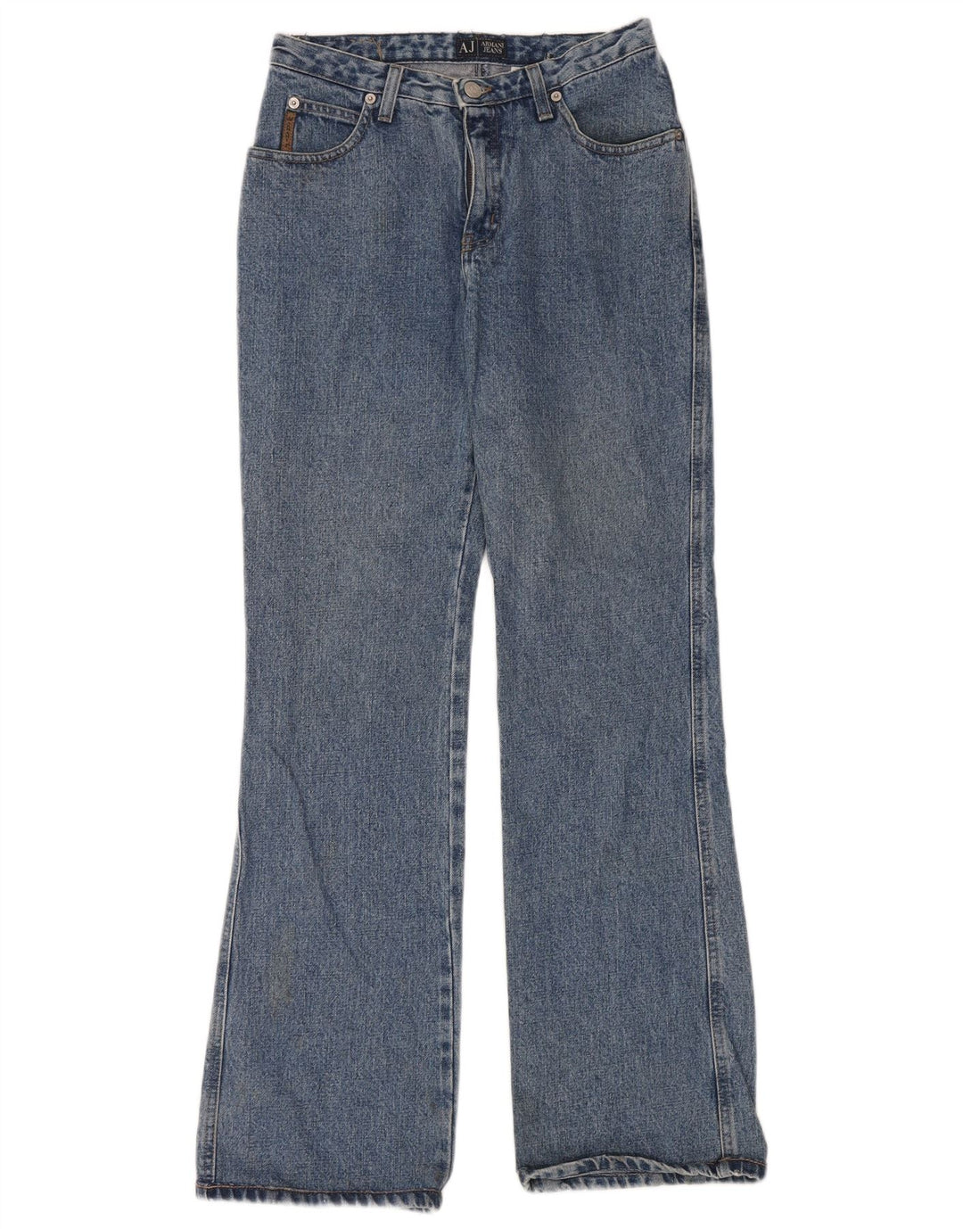 Armani Femme Jean Évasé W28 L32 Bleu Coton