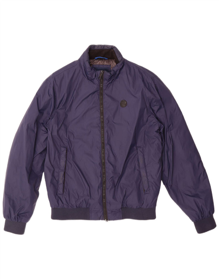 North Sails Veste Bomber Homme UK 38 Medium Bleu Marine Polyamide