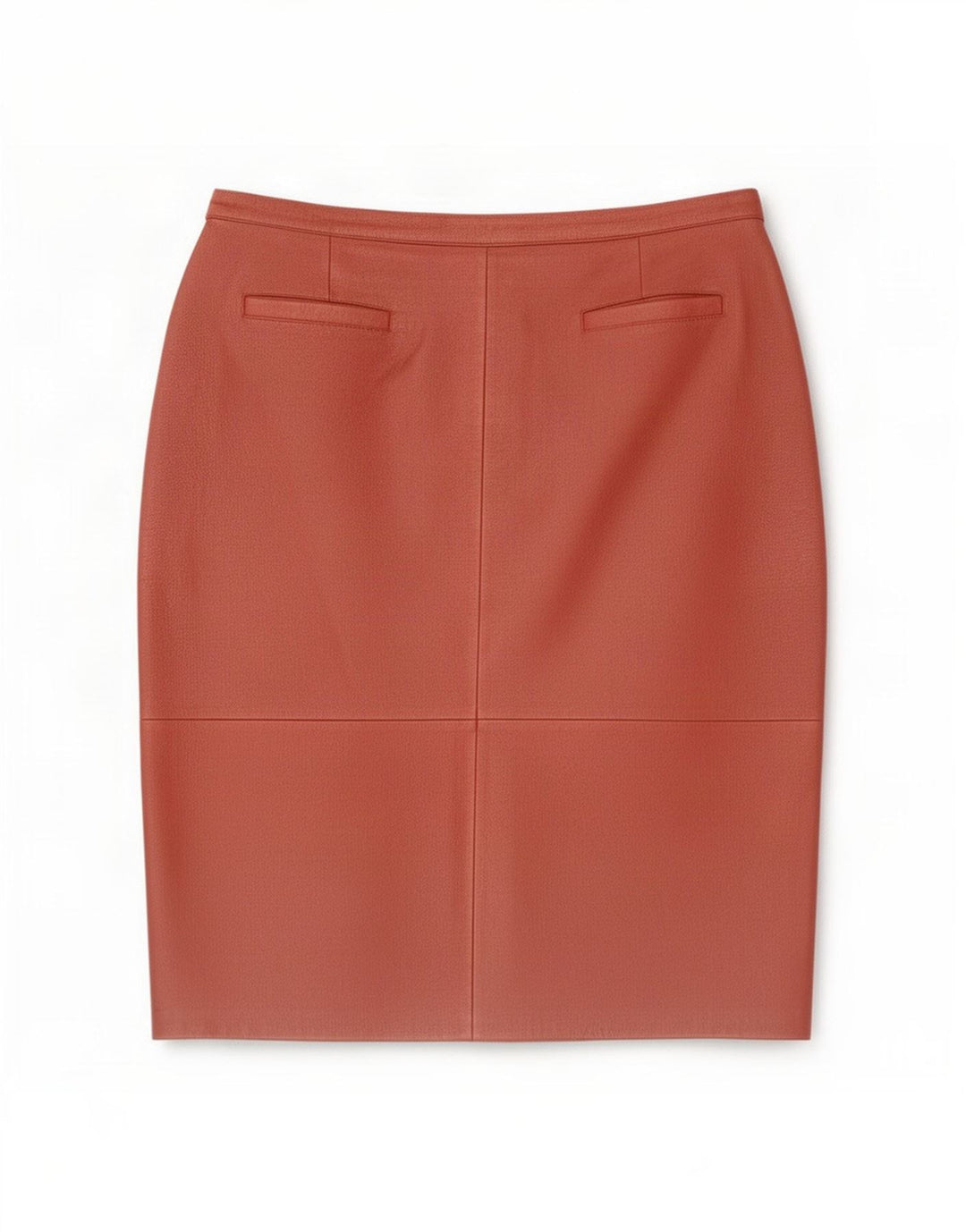 jupe en cuir femme vintage W34 Grand Rouge