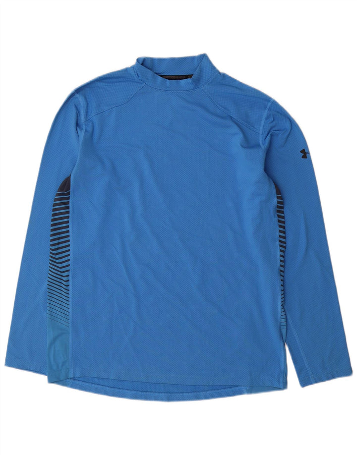 Under Armour Haut à Manches Longues Homme Bleu Polyester