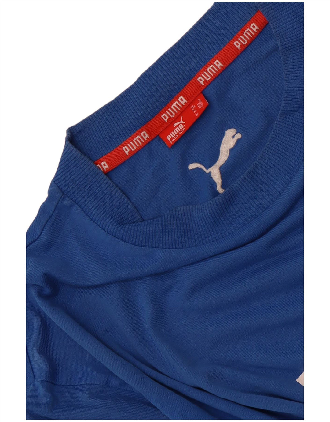 Puma T-shirt graphique pour homme, grand, bleu, coton