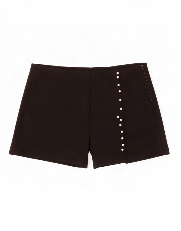 Zara Short décontracté pour homme Large W30 Noir Polyester