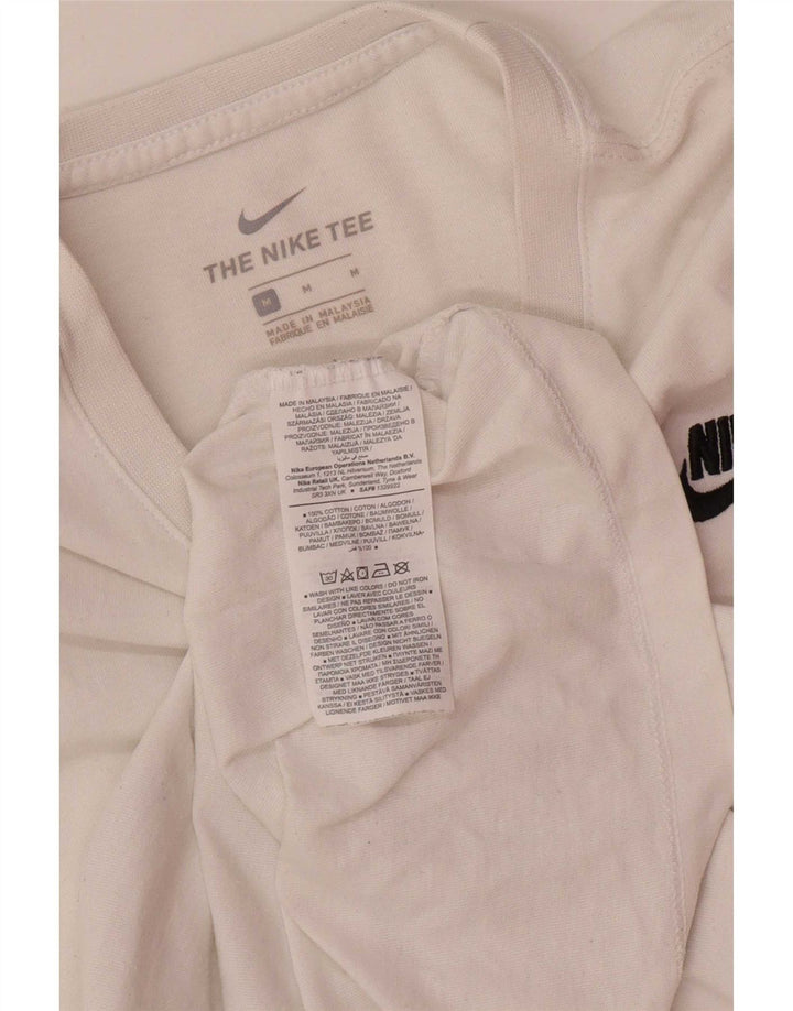 Nike T-Shirt Homme Blanc Moyen Coton