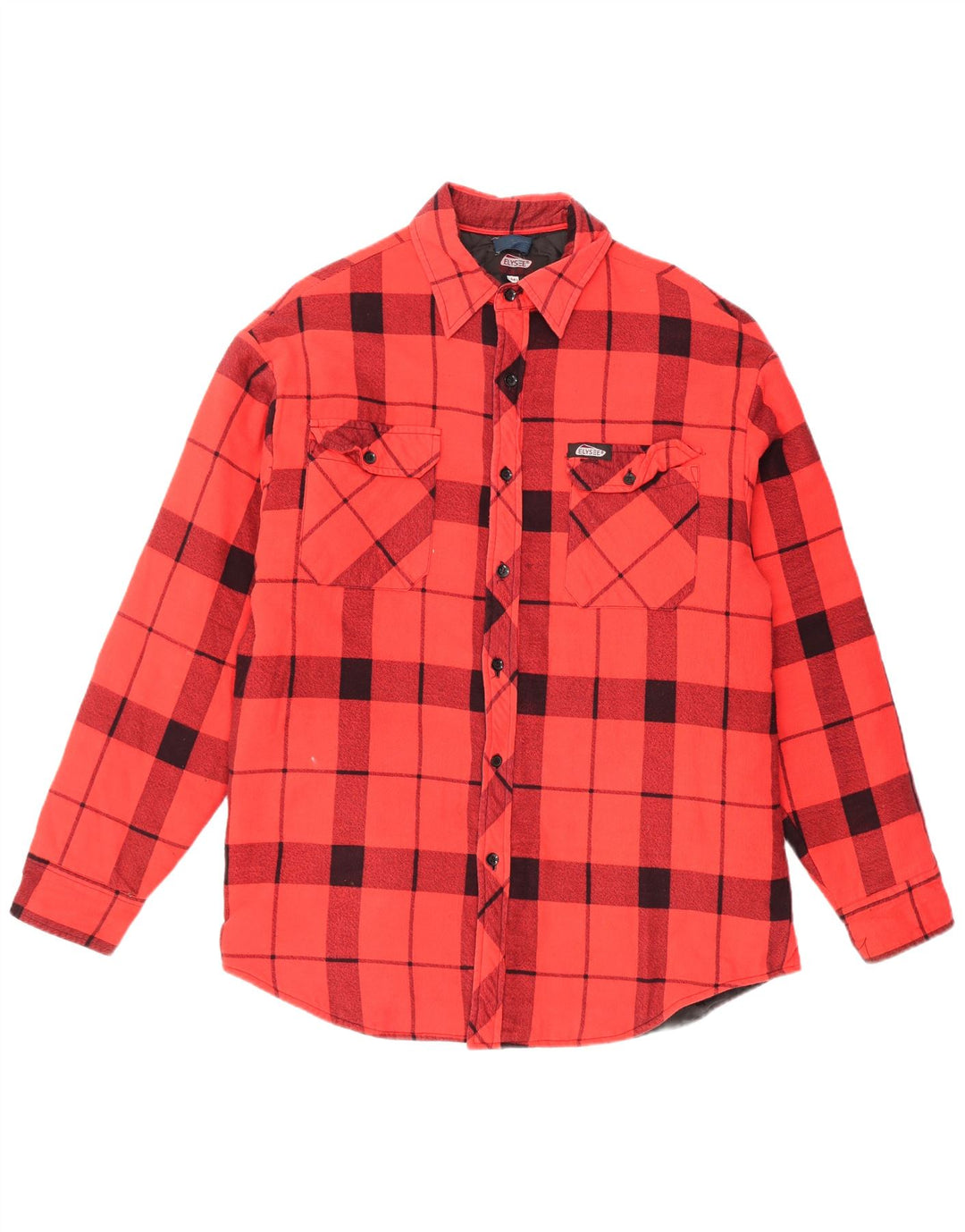 ELYSEE Chemise en Flanelle Lumberjack Homme Rouge Moyen en Coton à Carreaux