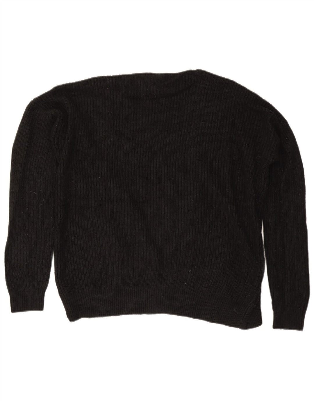 MOSSIMO Pull cardigan ouvert surdimensionné pour femme UK 14 Acrylique noir moyen