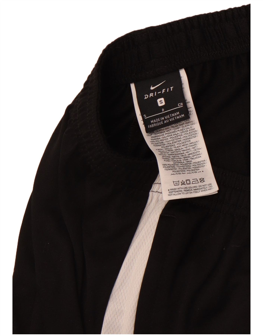 NIKE Pantalon de survêtement Dri Fit pour hommes, petit, noir, polyester color block
