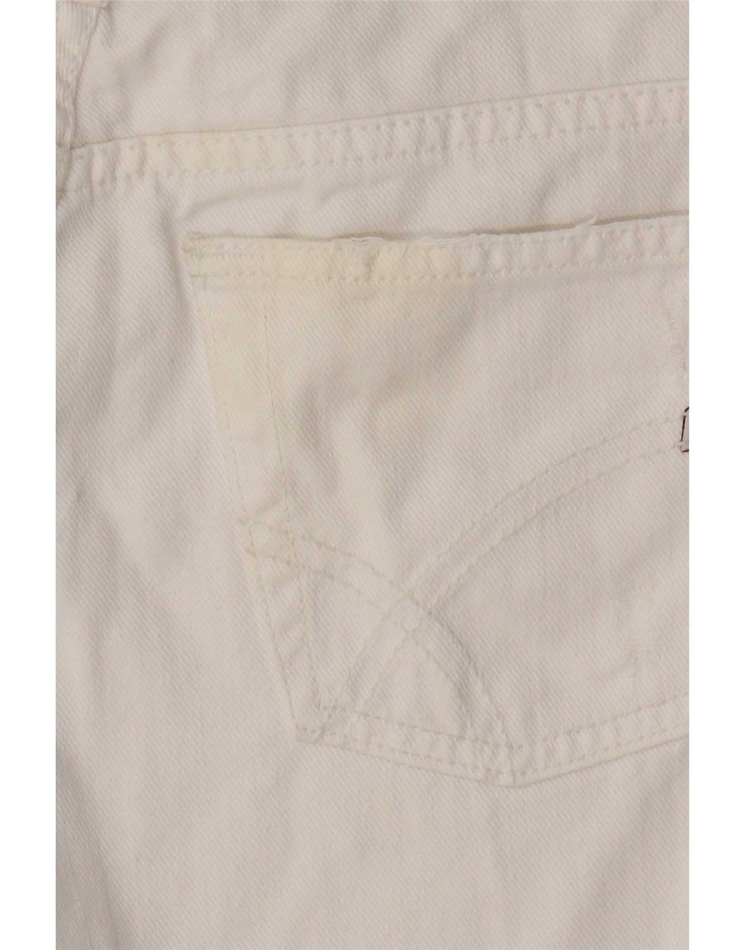 Gas Jean Slim Femme W29 L34 Coton Blanc