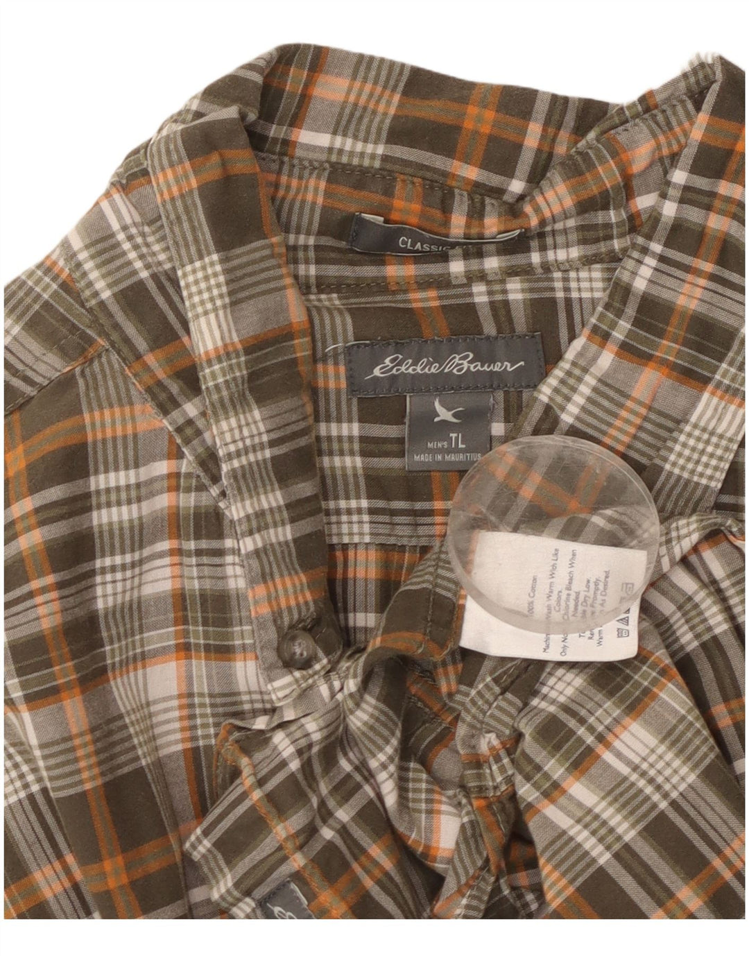 Eddie Bauer Chemise à manches courtes pour homme Coupe classique Grand carreaux multicolores