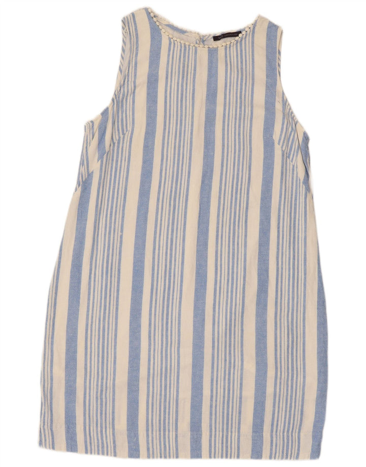 Marks & Spencer Robe basique sans manches pour femme UK 16 Large Bleu Rayé