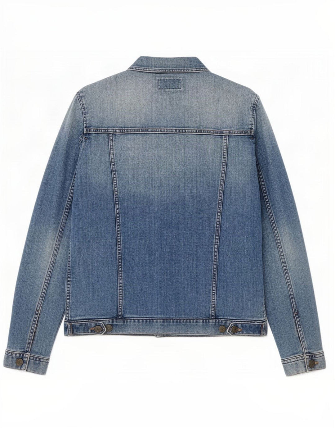 Fat Face Veste en jean pour femme UK 12 Bleu moyen Coton