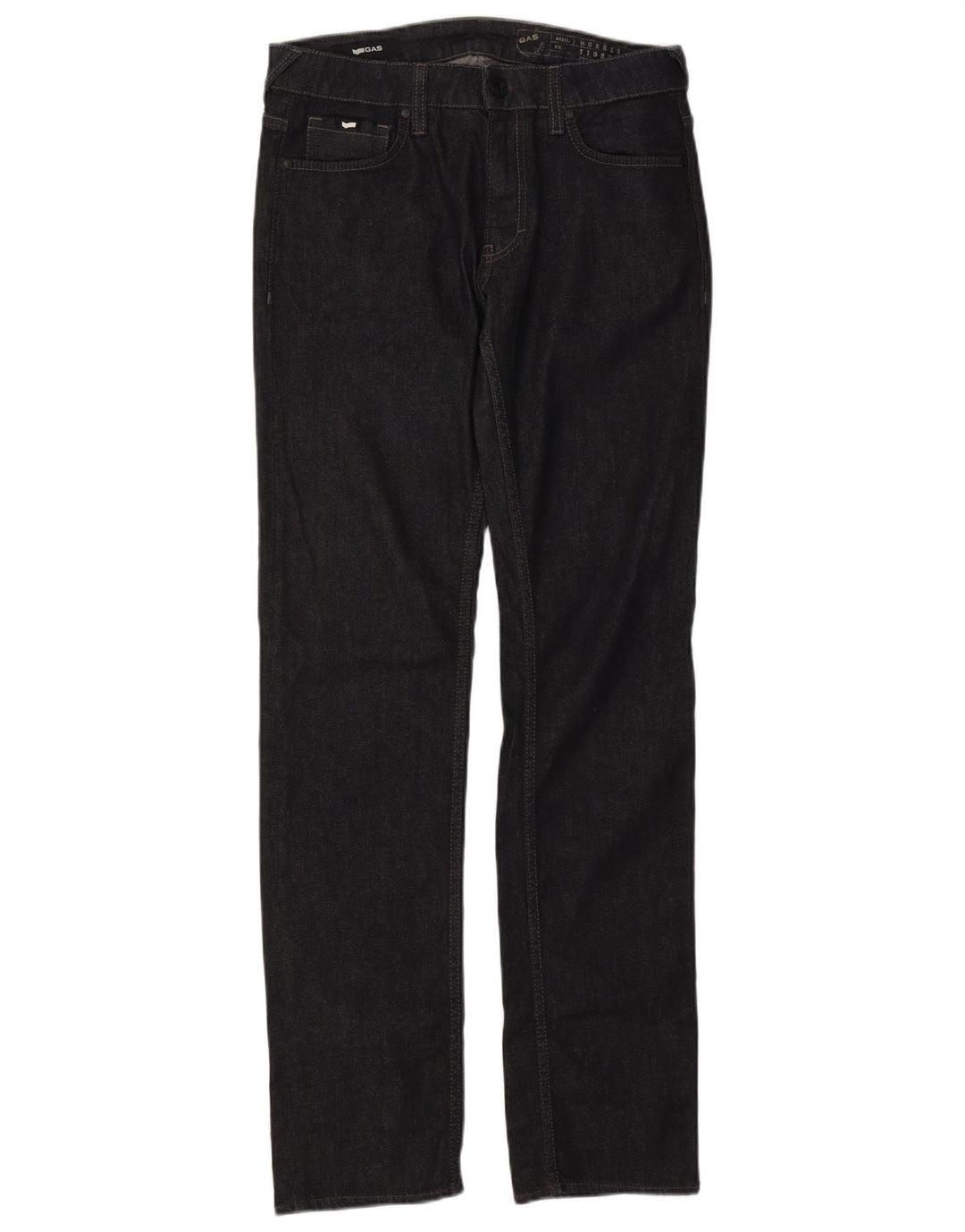Jean droit femme Gas W32 L34 coton bleu marine