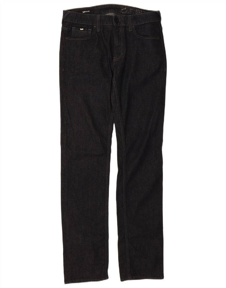 Jean droit femme Gas W32 L34 coton bleu marine