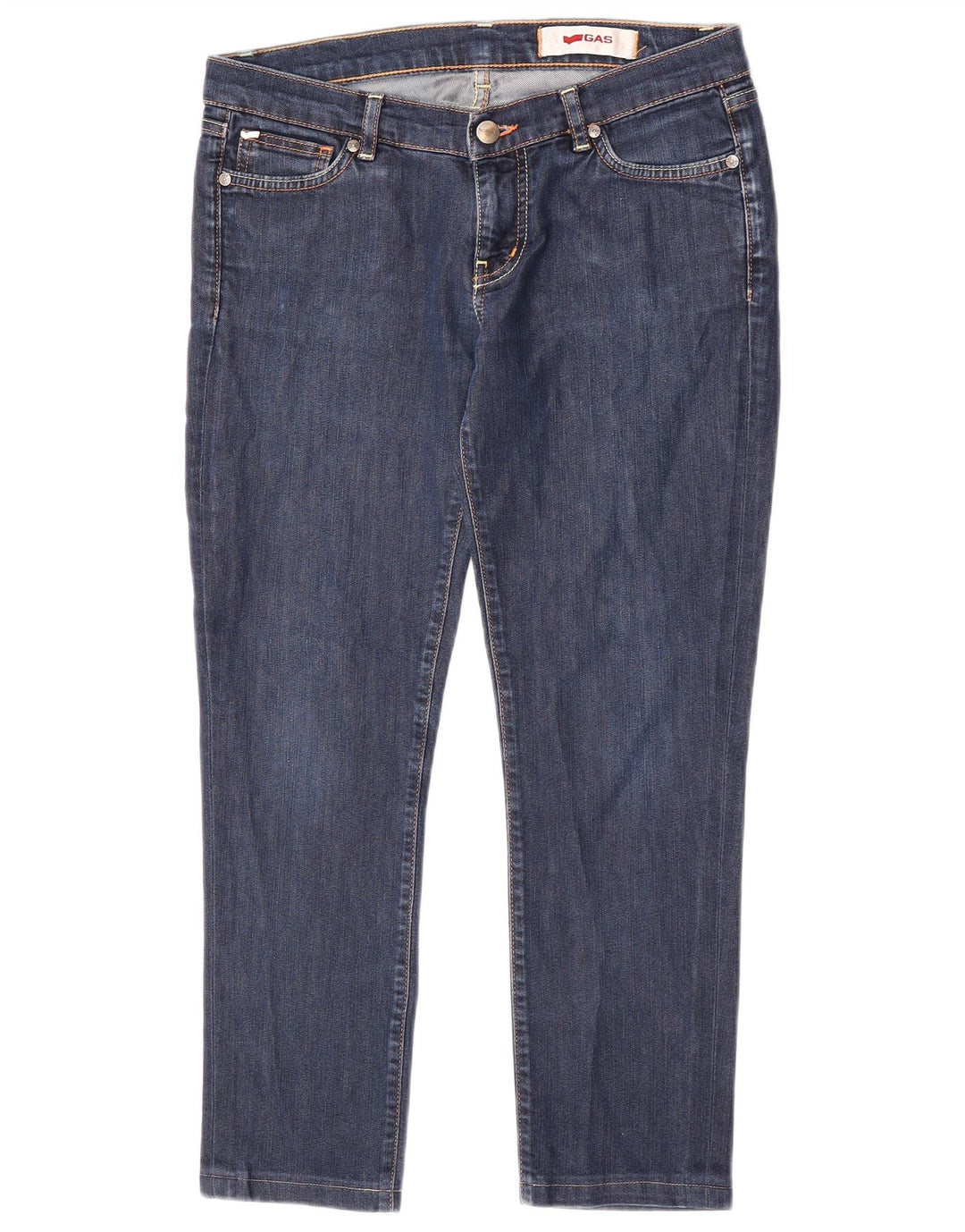 GAS Jean slim court femme W29 L24 bleu coton